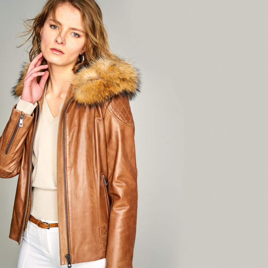 ROBERTA WOMEN'S LEATHER JACKET