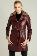 Mathilda Women's Leather Jacket | Derimod