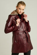 Mathilda Women's Leather Jacket | Derimod