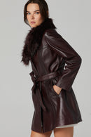 New Alexandra Women's Leather Jacket | Derimod
