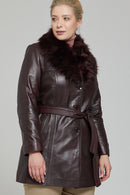 New Alexandra Women's Leather Jacket | Derimod