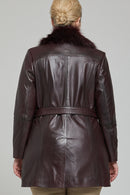 New Alexandra Women's Leather Jacket | Derimod