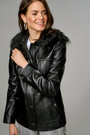 Veronica Women's Leather Jacket | Derimod