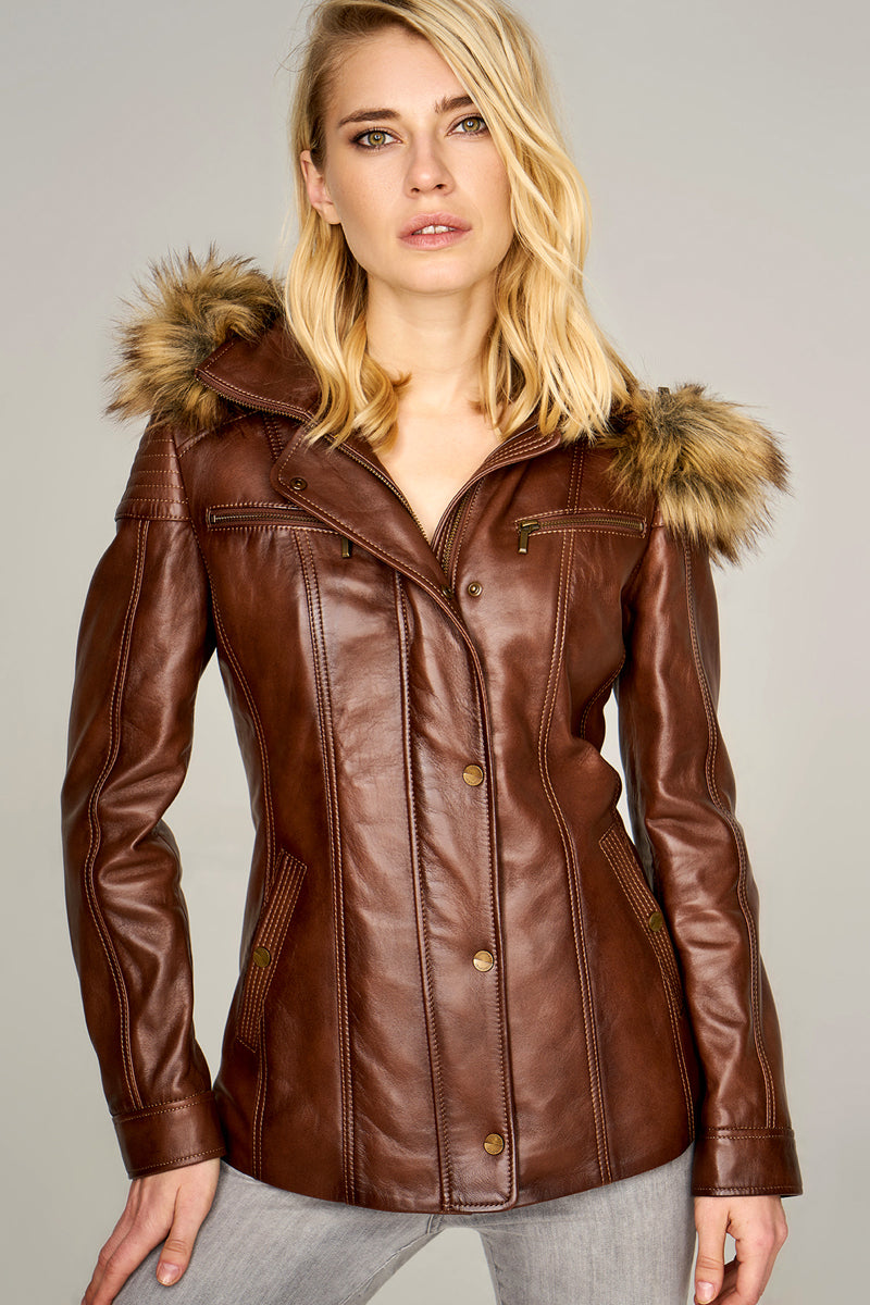 Veronica Women's Leather Jacket