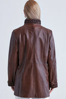 Brunella Women's Leather Jacket | Derimod