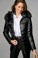 Lucca Women's Leather Jacket | Derimod