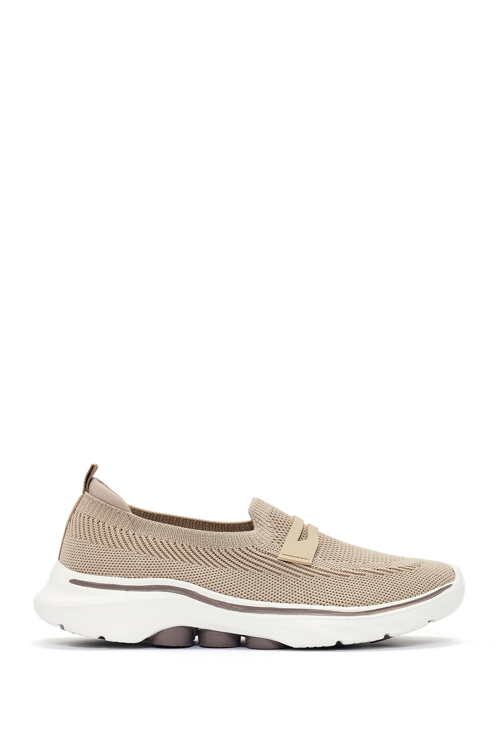 Derimod Zero Kadın Bej Kumaş Loafer