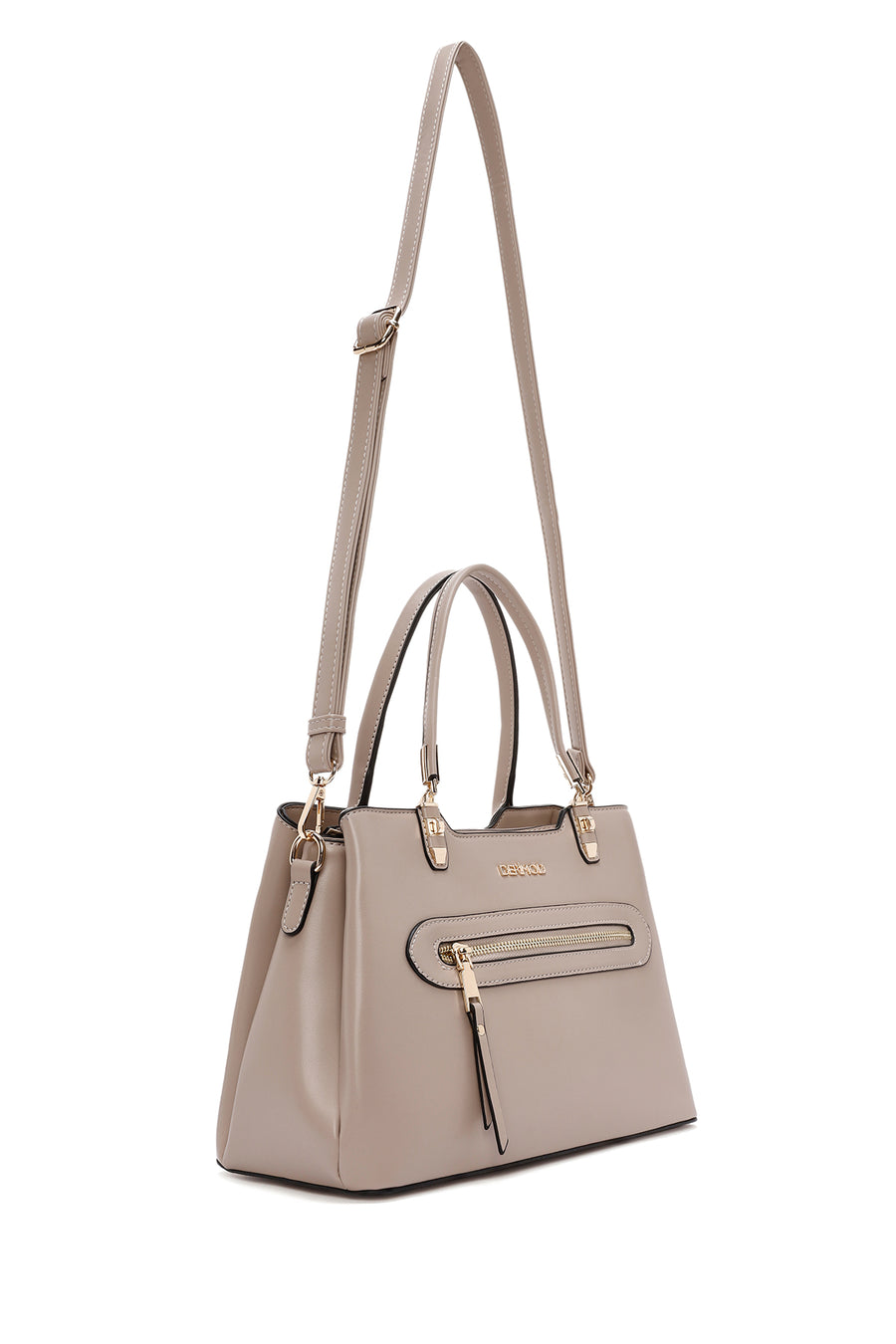 Women's Gray Long Strap Shoulder Bag