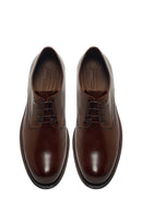 Derimod Black Male Brown Lace-Up Leather Classic Shoes | Derimod