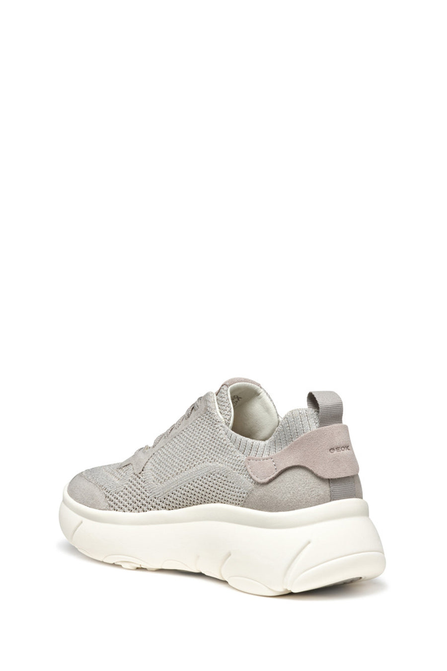 Geox Women's Grey D Nebula 2.0 XA - Knit.Tex + Water Laced Fabric Sneaker