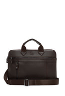 Men's Brown Long Strap Briefcase | Derimod