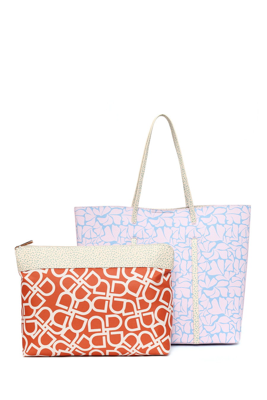 Woman Blue Printed Shoulder Bag