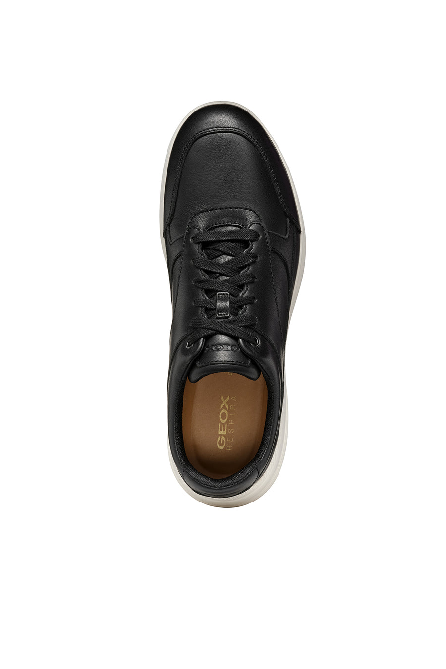 Geox Erkek Siyah Spherica Ecub-3 Bağcıklı Deri Sneaker