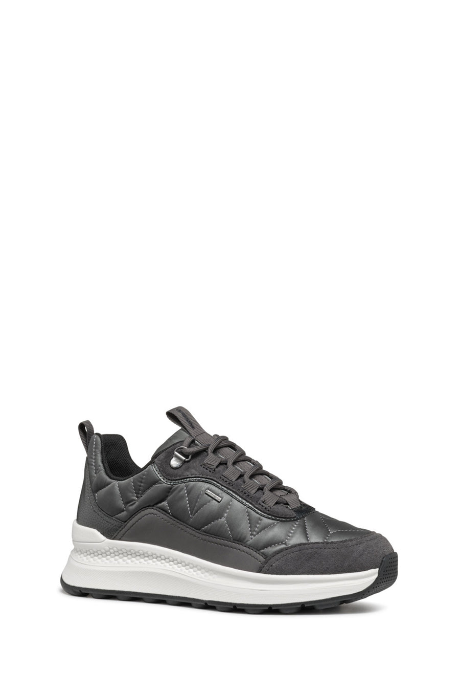 Geox Kadın Gri Bağcıklı Kalın Tabanlı Kumaş Sneaker