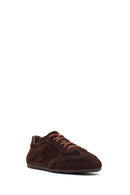 Women's Brown Lace-up Suede Leather Sneaker | Derimod