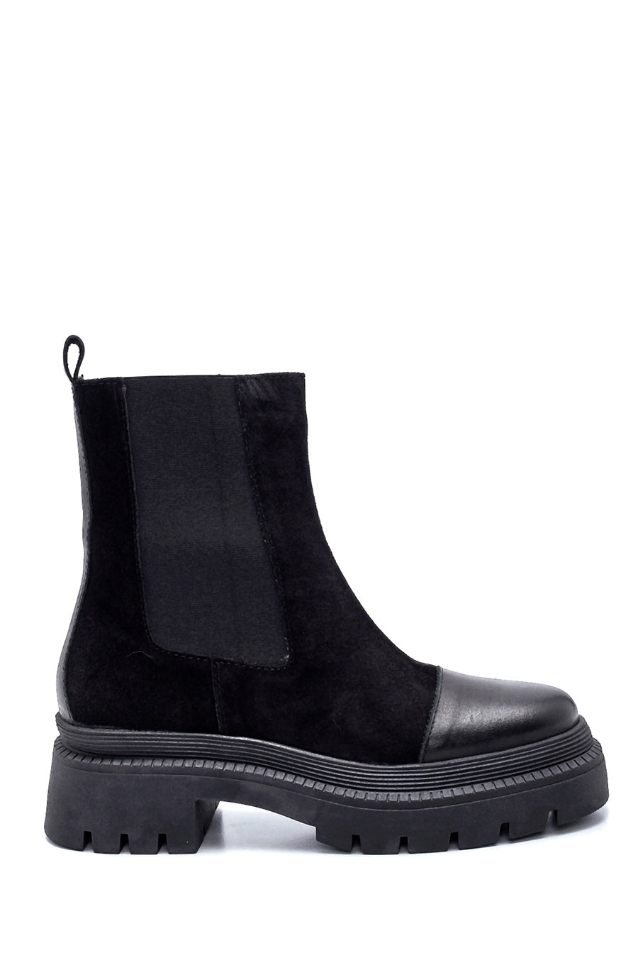 Women's Leather Thick Sole Chelsea Boots 21WFD510114 | Derimod