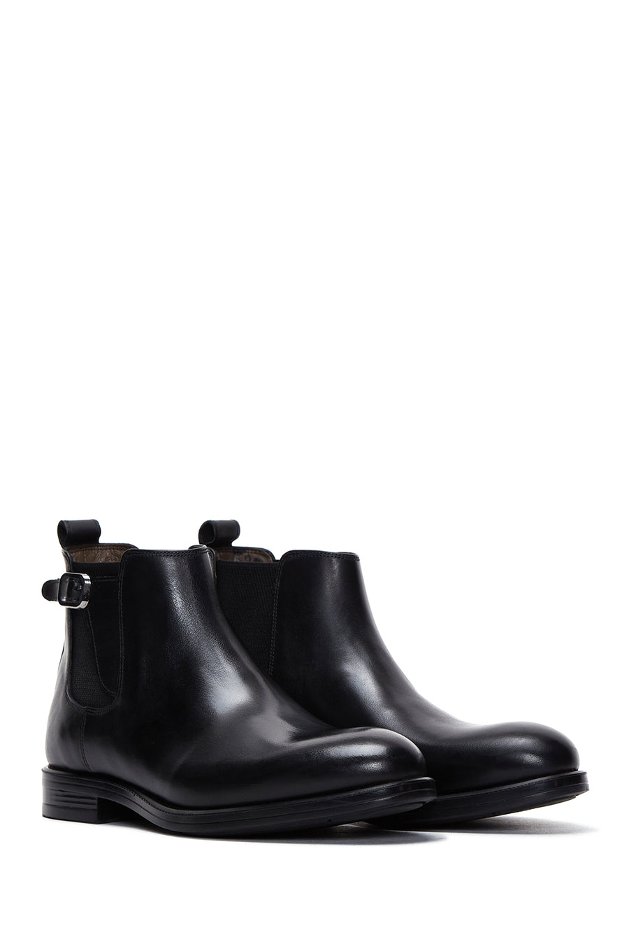 Men's Black Chelsea Leather Boots