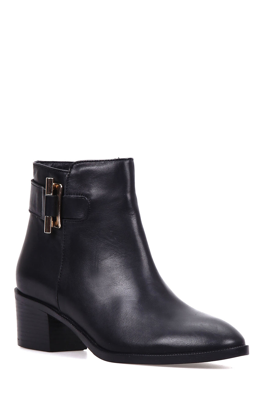 Women's Heeled Buckle Boots