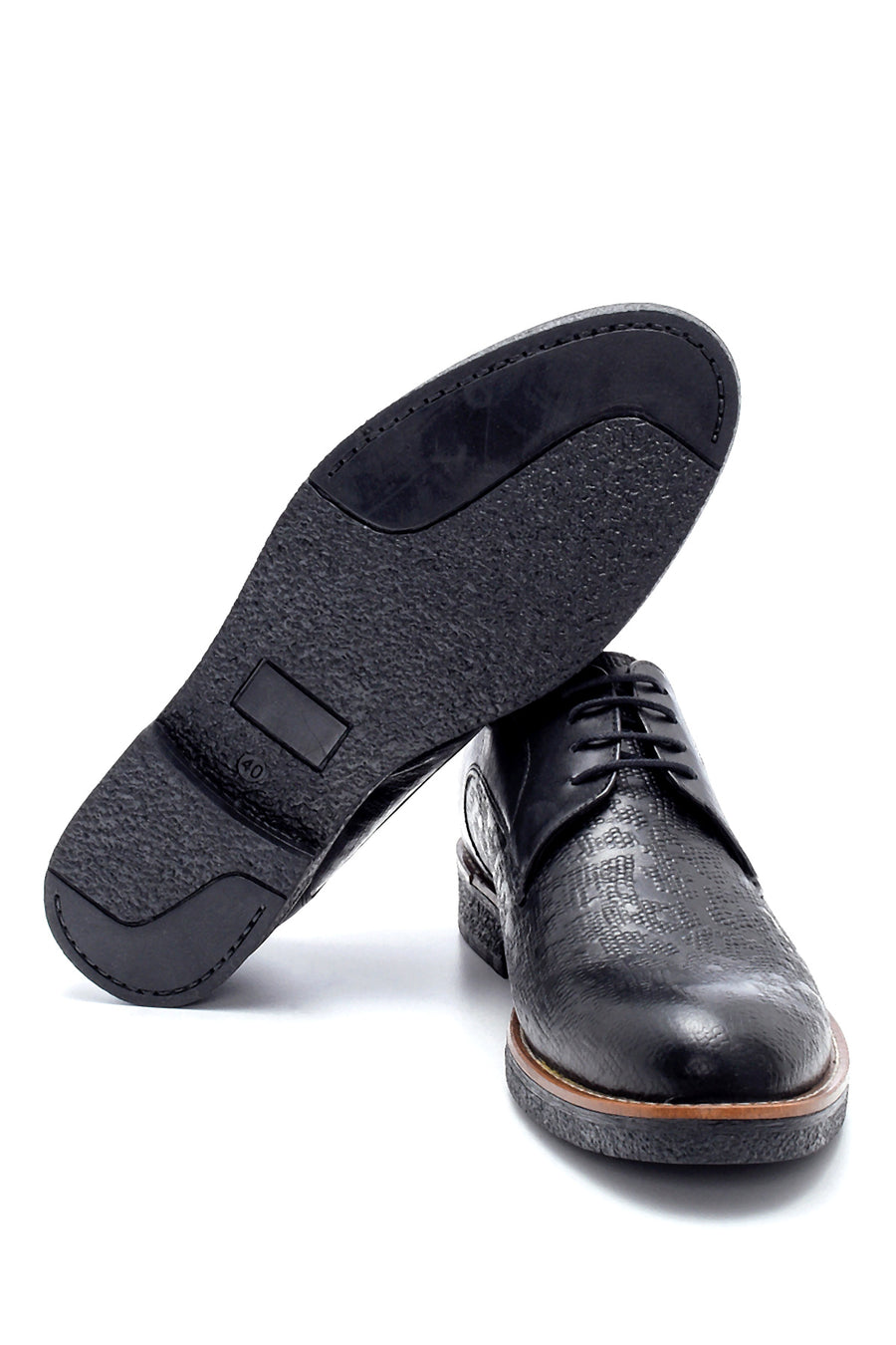 Men's Leather Printed Classic Shoes