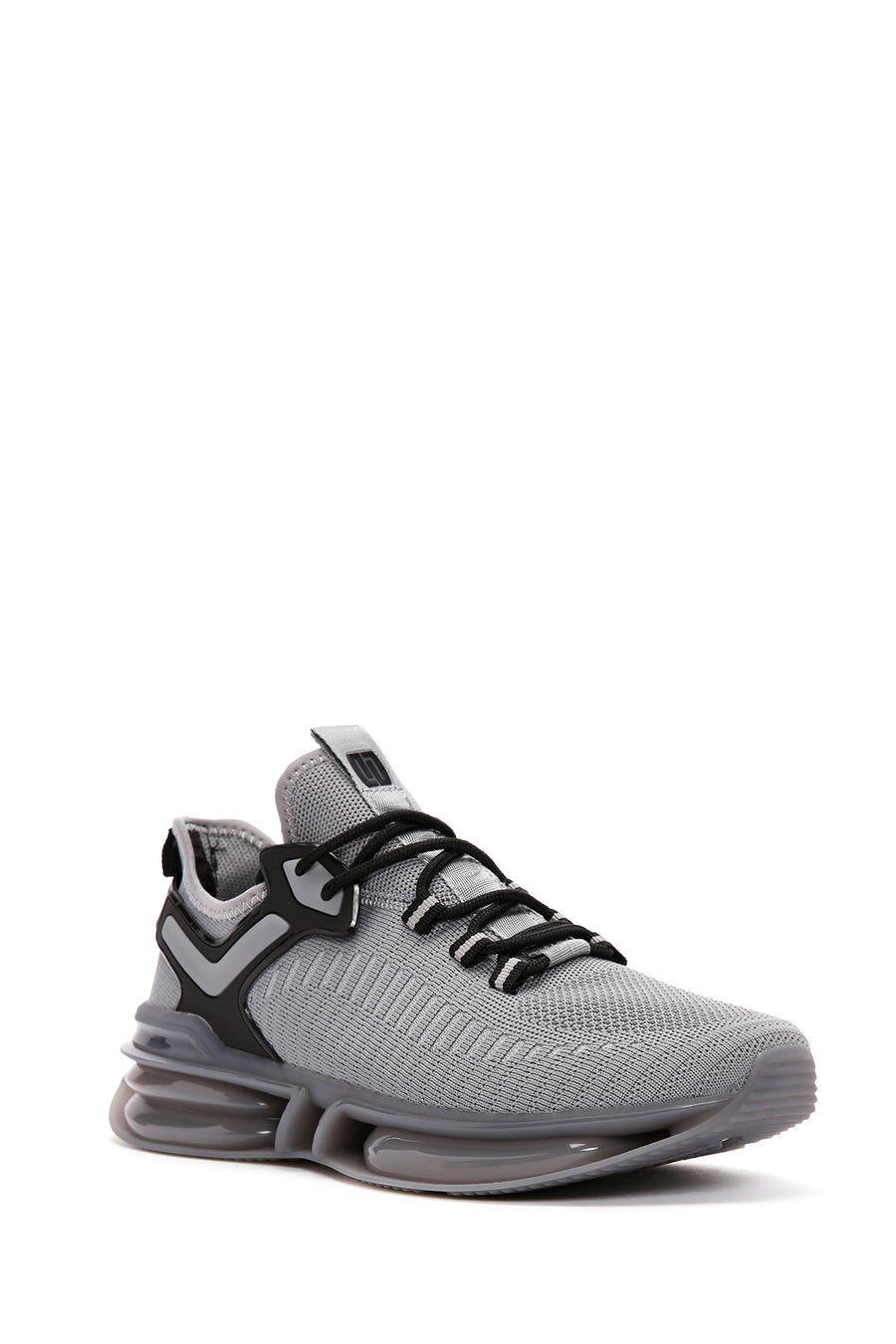 Derimod Zero Men's Gray Lace-Up Thick Soled Fabric Sneaker