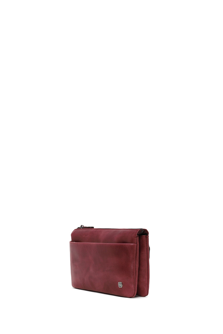 Male Burgundy Leather Handbag