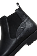 Men's Black Leather Chelsea Boots | Derimod