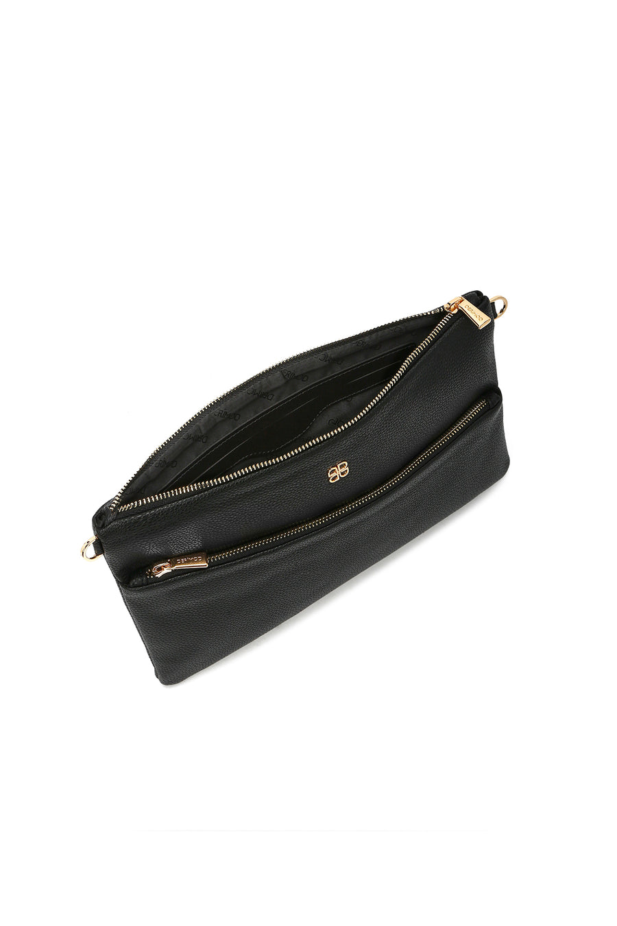 Women's Black Long Chain Strap Clutch Bag