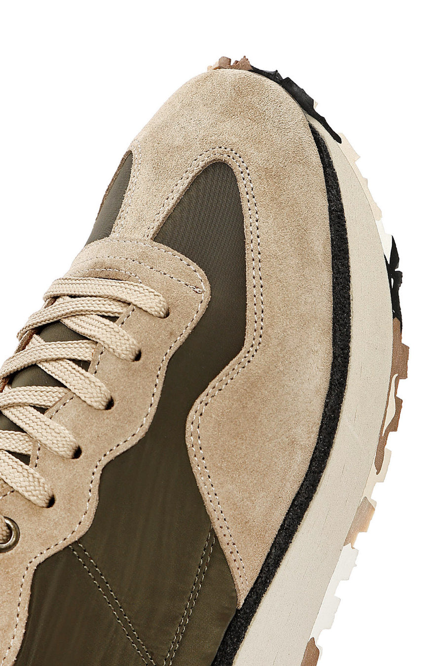 Men's Mink Lace-up Leather Sneaker