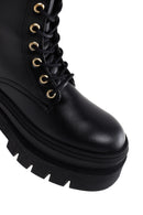 Women's Black Thick Soled Zippered Boots | Derimod