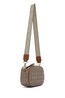 Women's Mink Long Strap Printed Crossbody Bag | Derimod