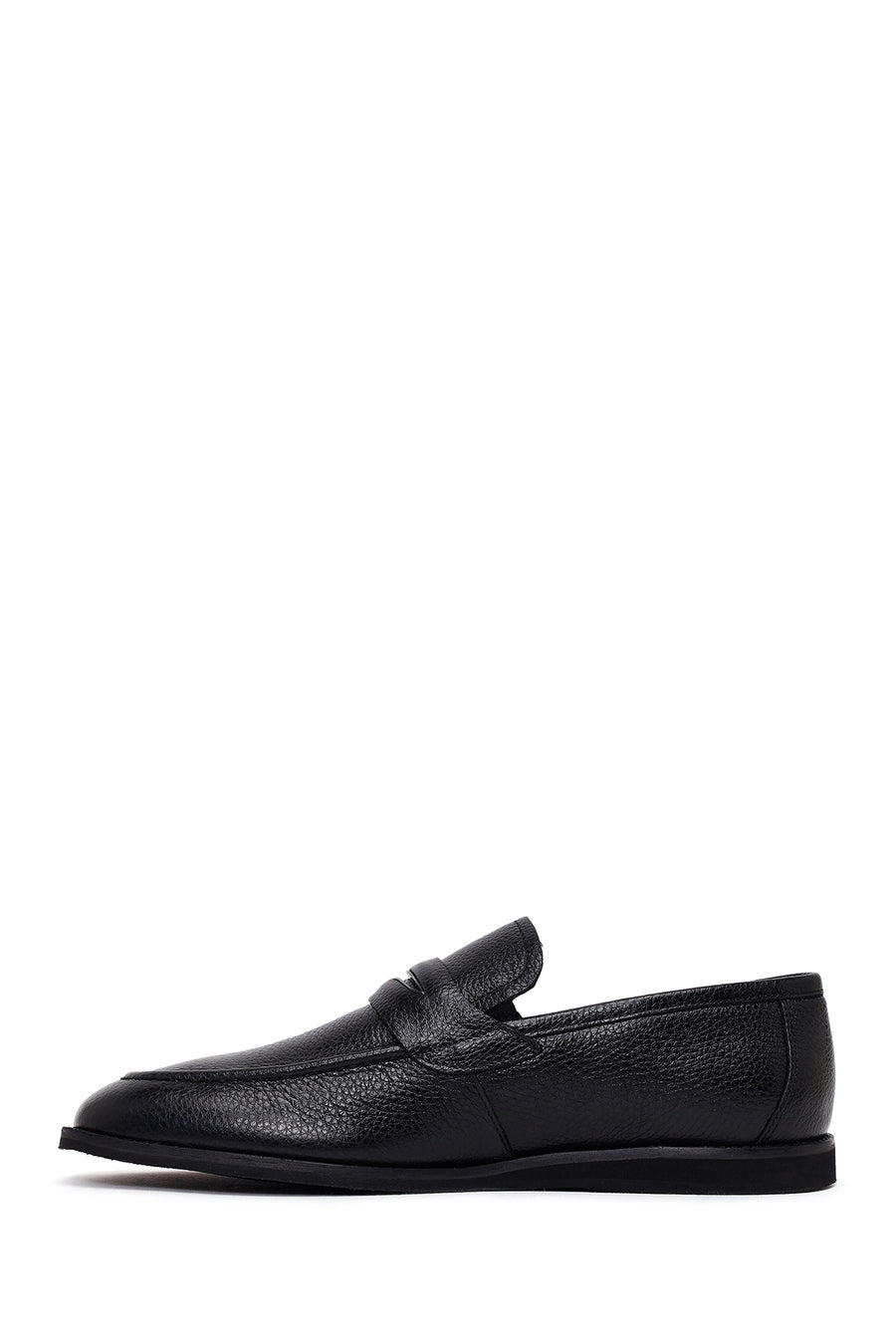 Male Black Leather Classic Loafer
