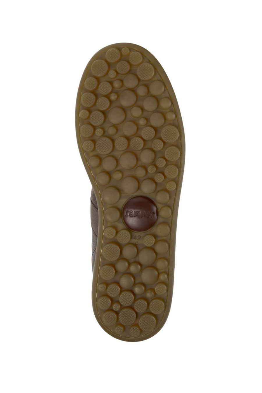 Camper Men's Brown Pelotas Ariel Leather Sneaker