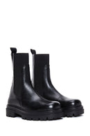 Women's Black Leather Chelsea Boots | Derimod