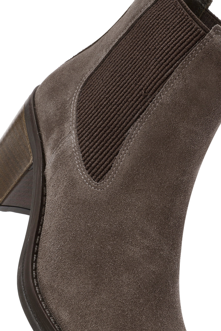 Woman Mink Heeled Suede Cowboy Boots