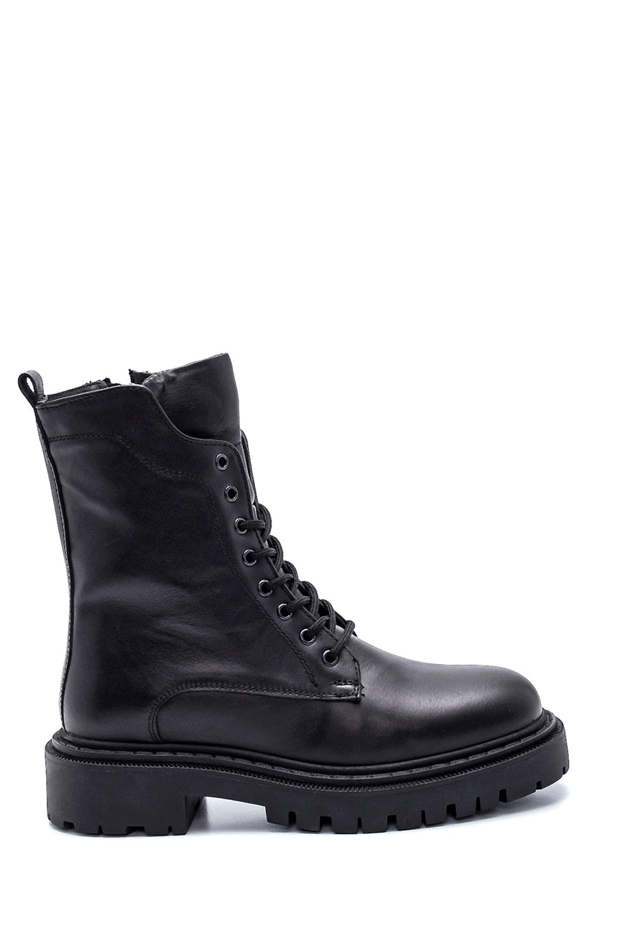 Women's Leather Zippered Boots 21WFD510318 | Derimod