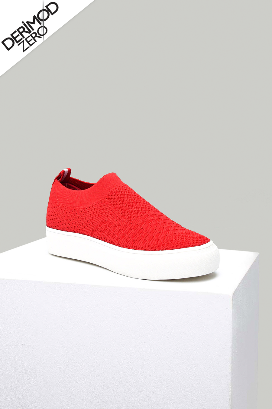Red Fabric Women's Shoes