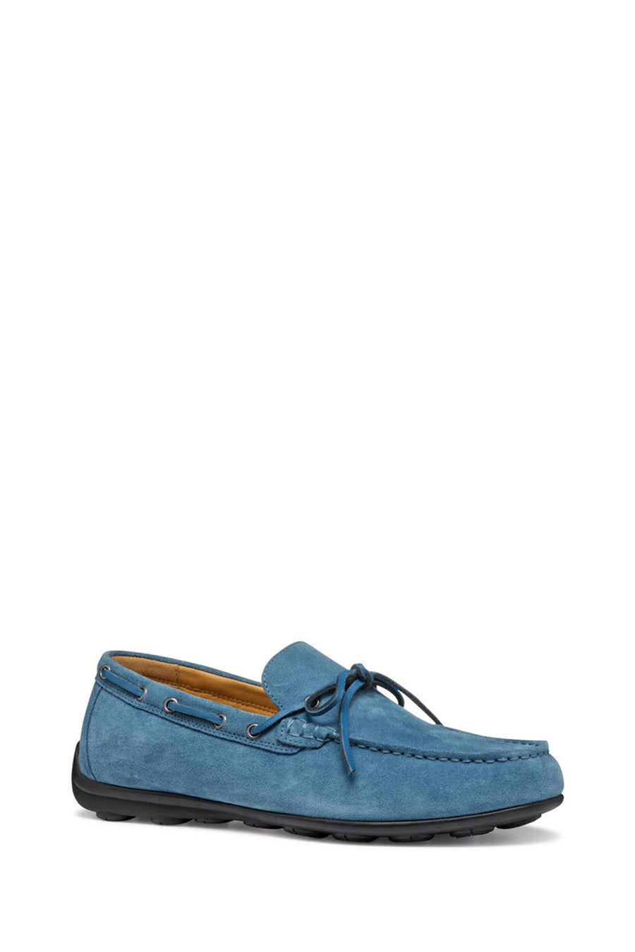 Geox Erkek Mavi U Spherica Ec16 B - Suede Süet Deri Casual Loafer