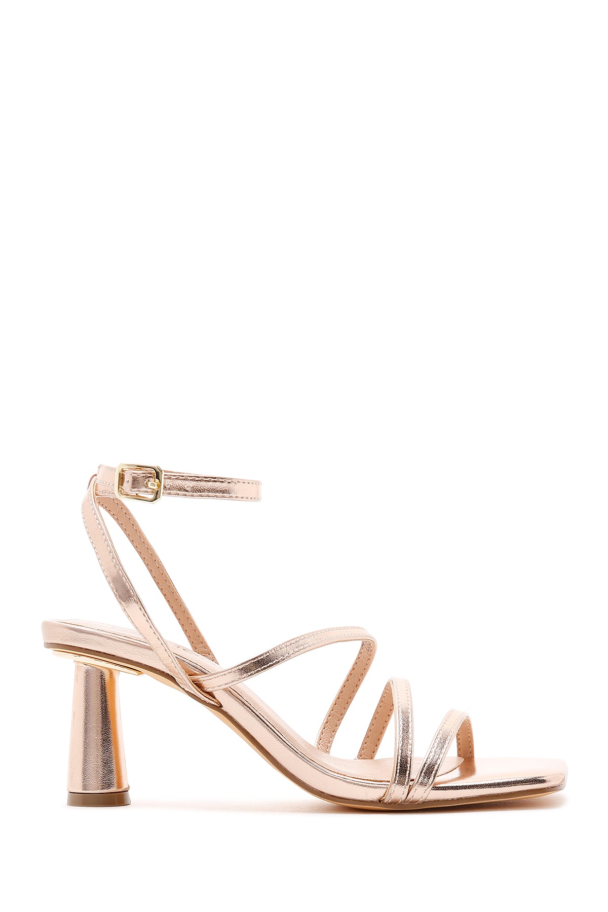 Women's Rose Gold Heeled Sandals 23SFD441332 | Derimod