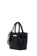Woman Black Mini Shoulder Bag with Long Strap and Accessory | Derimod
