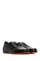 Men's Black Leather Casual Sneaker | Derimod