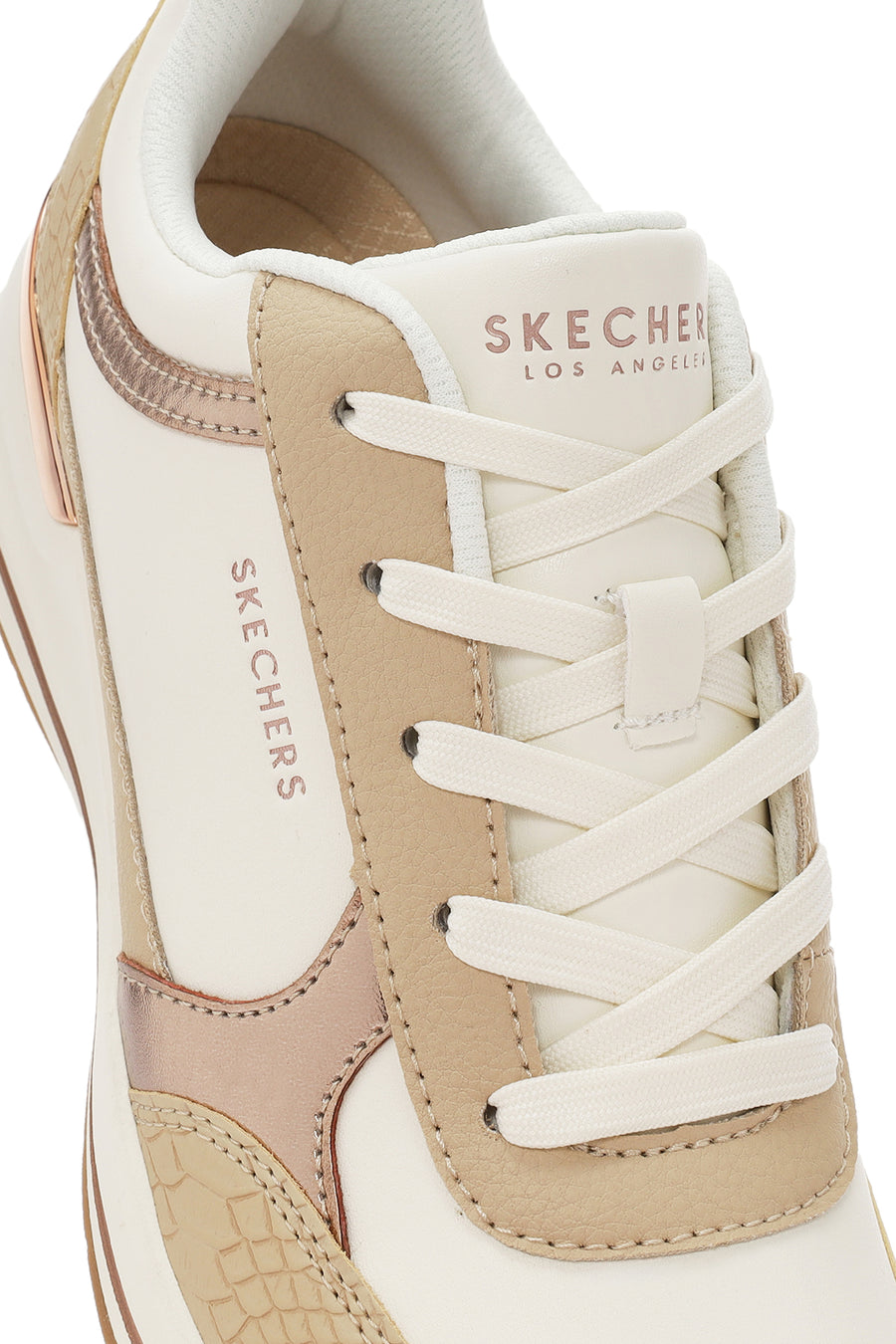 Skechers Kadın Beyaz Billion 2 - Fine Shine Bağcıklı Spor Sneaker