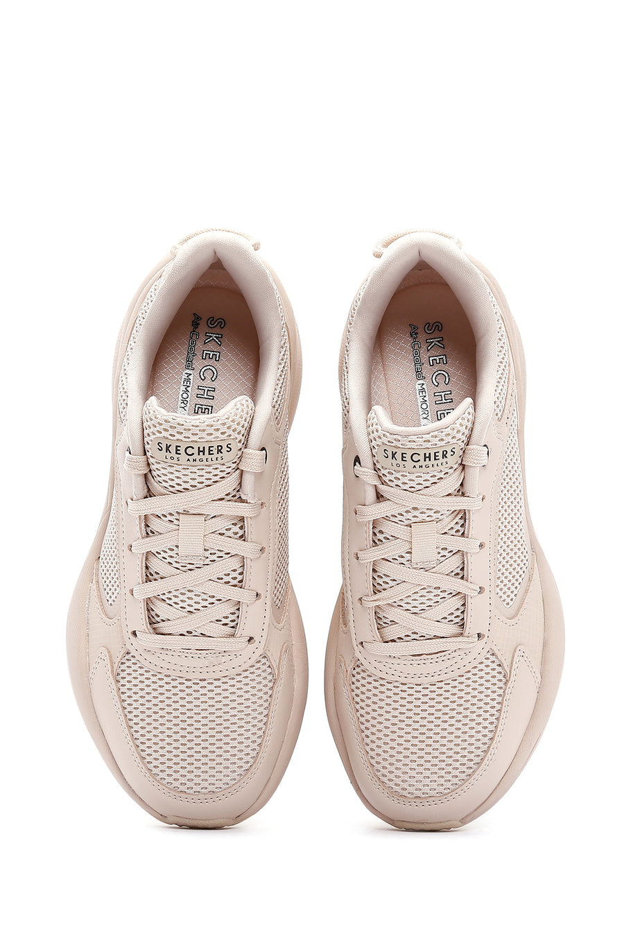 Skechers Kadın Bej Street Twisterz - Lighten Up Kalın Tabanlı Sneaker