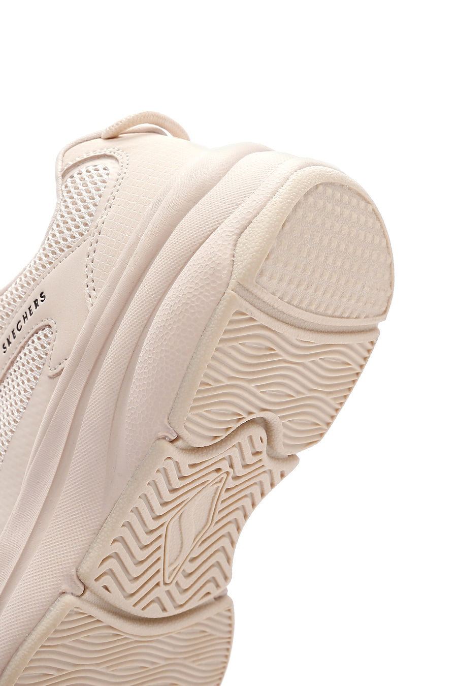 Skechers Kadın Bej Street Twisterz - Lighten Up Kalın Tabanlı Sneaker