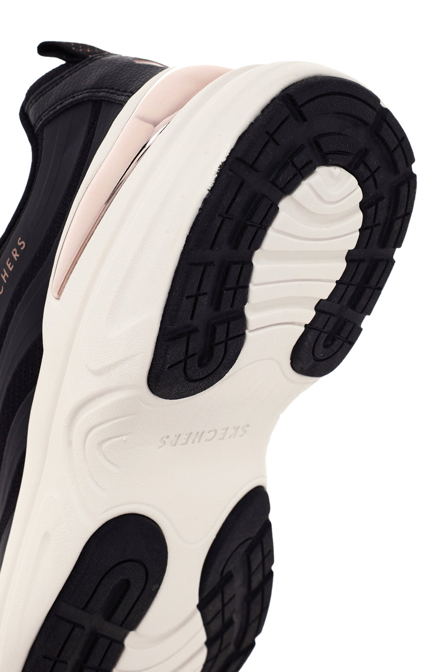 Skechers Women's Black Hazel - Step N Flow Lace Up Thick Soled Sneaker