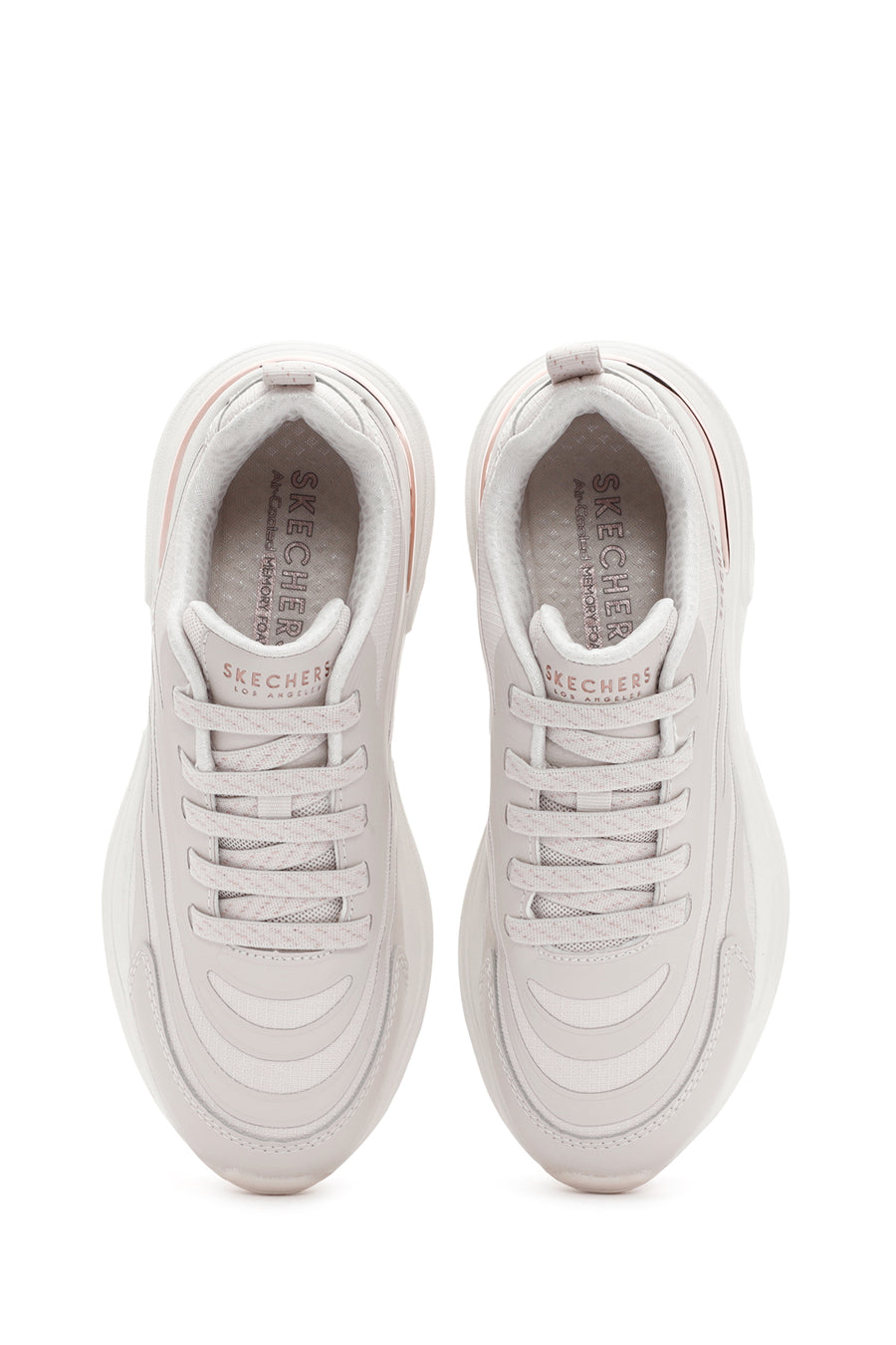 Skechers Kadın Bej Hazel - Step N Flow Bağcıklı Spor Sneaker