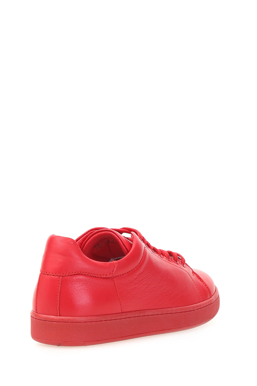 Red Women's Leather Sneaker