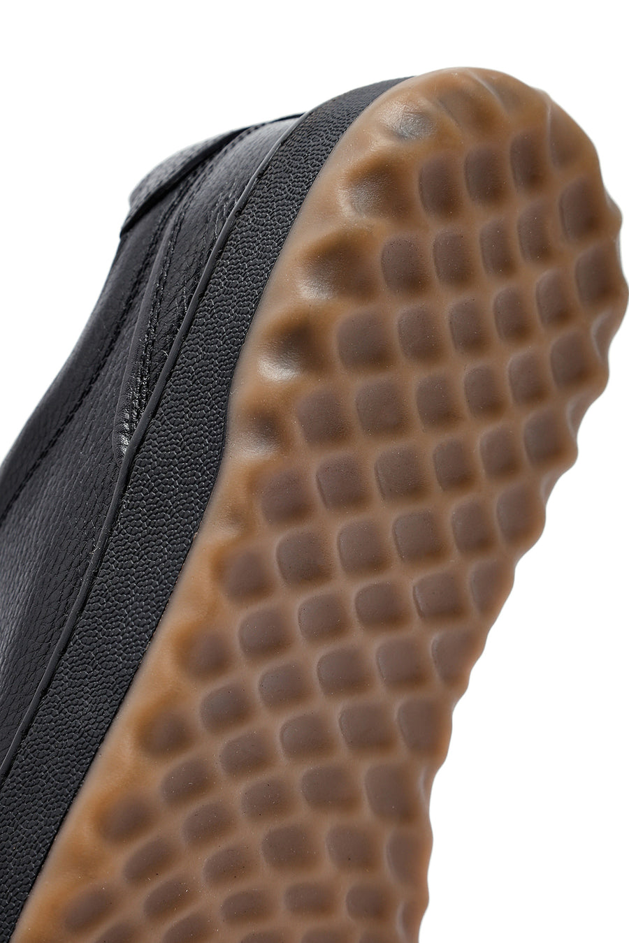 Erkek Siyah Bağcıklı Deri Sneaker