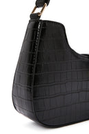 Women's Black Long Strap Crocodile Patterned Shoulder Bag | Derimod