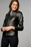 Sarah Women's Leather Jacket | Derimod