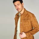 George Men's Leather Jacket | Derimod